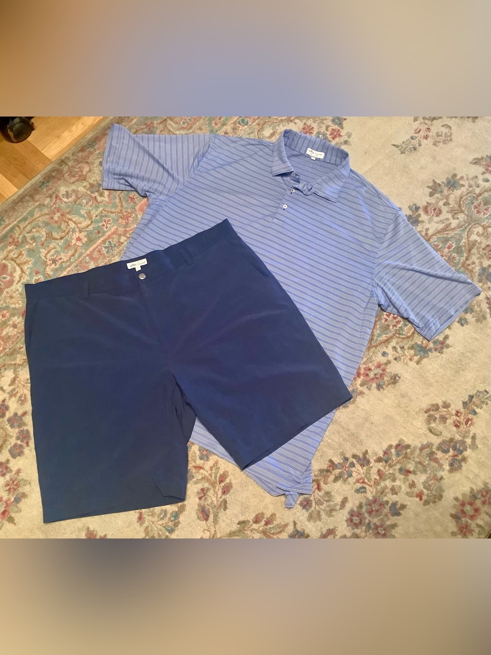 Peter Millar Summer Comfort Polo (XXL) and shorts (Sz 42) Combo